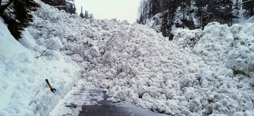 Foto Fedele Da Col Passo Fedaia una valanga interrompe la strada: "Non mettetevi in viaggio"